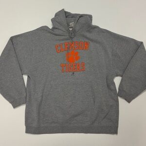 Clemson Tigers Hoodie Reebok XL Gray Pullover Sweatshirt NCAA
